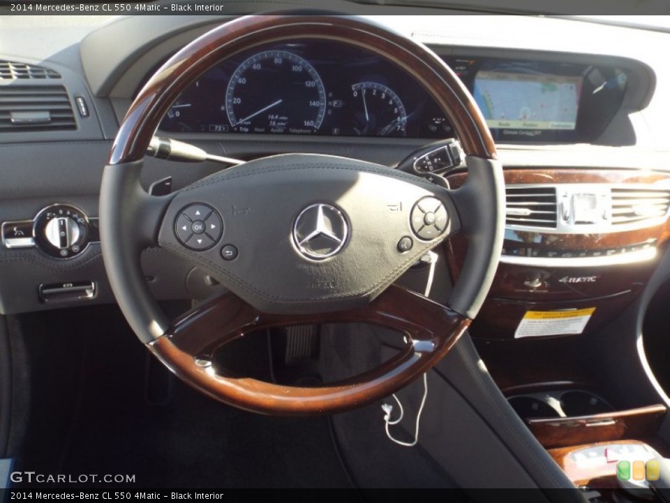 Black Interior Steering Wheel for the 2014 Mercedes-Benz CL 550 4Matic #90576715