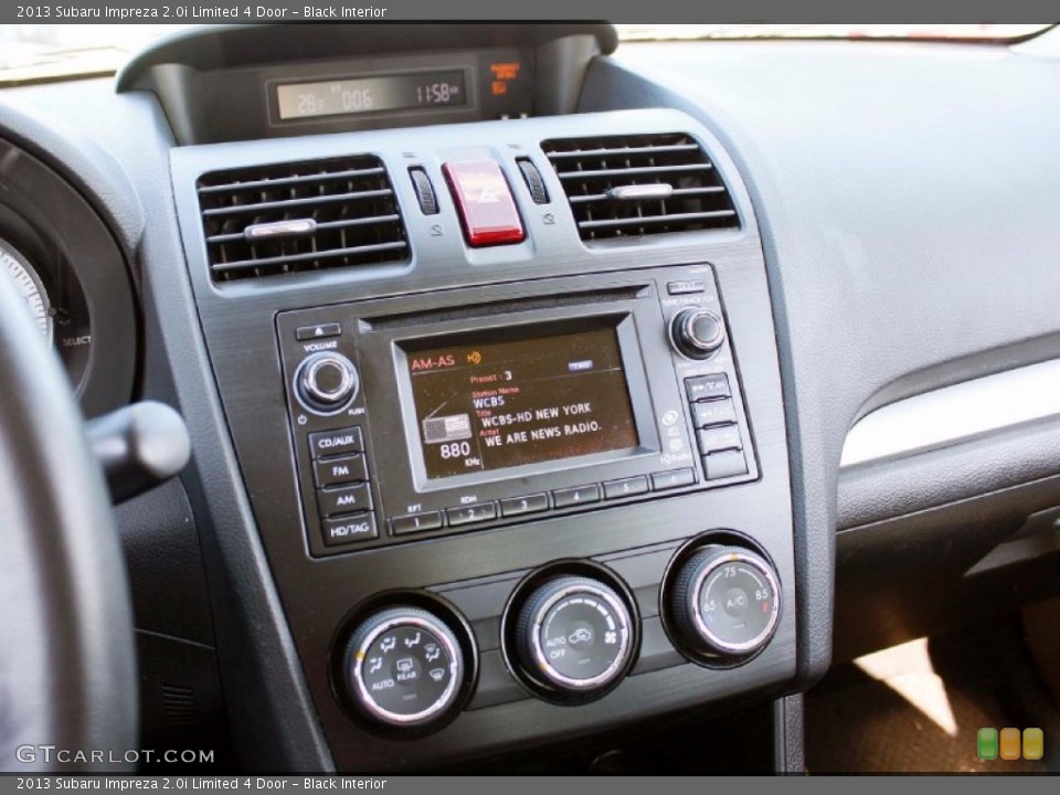 Black Interior Controls for the 2013 Subaru Impreza 2.0i Limited 4 Door #90579607