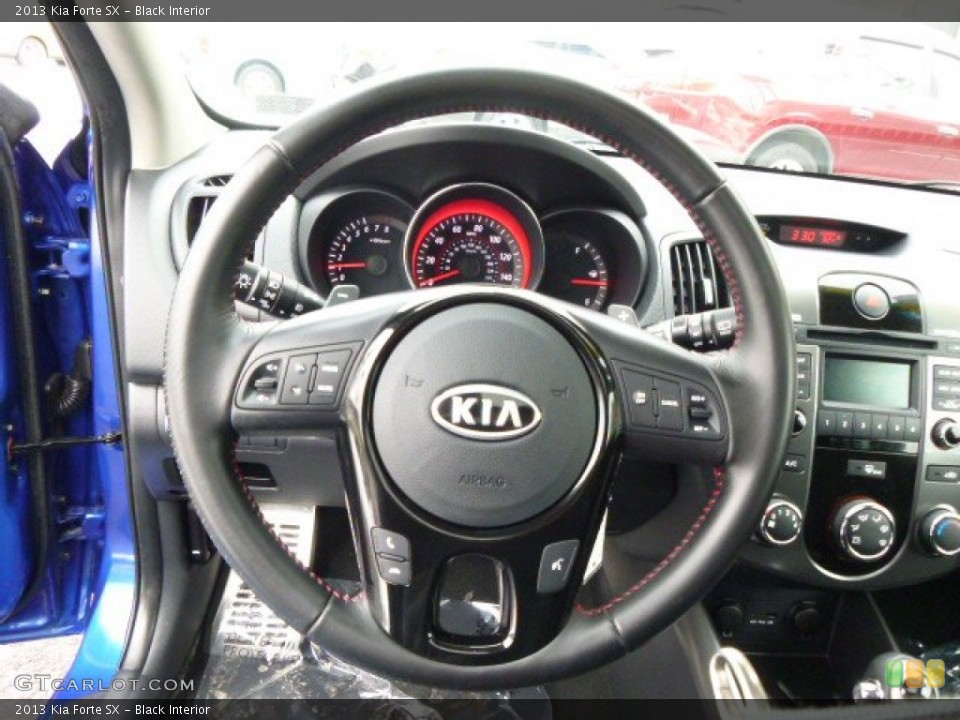 Black Interior Steering Wheel for the 2013 Kia Forte SX #90579751