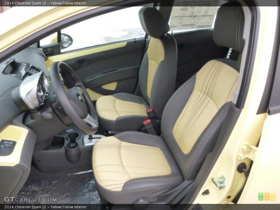 Yellow/Yellow Interior Front Seat for the 2014 Chevrolet Spark LS #90580084