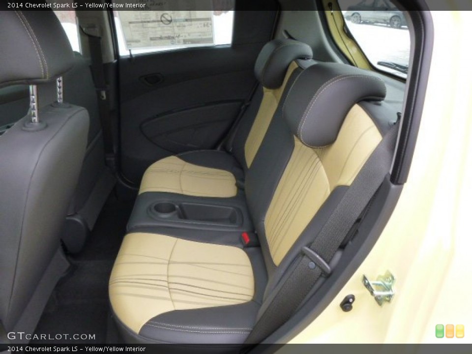 Yellow/Yellow Interior Rear Seat for the 2014 Chevrolet Spark LS #90580138