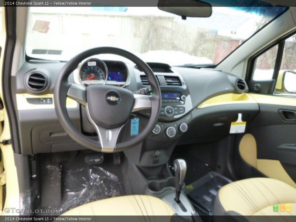 Yellow/Yellow 2014 Chevrolet Spark Interiors