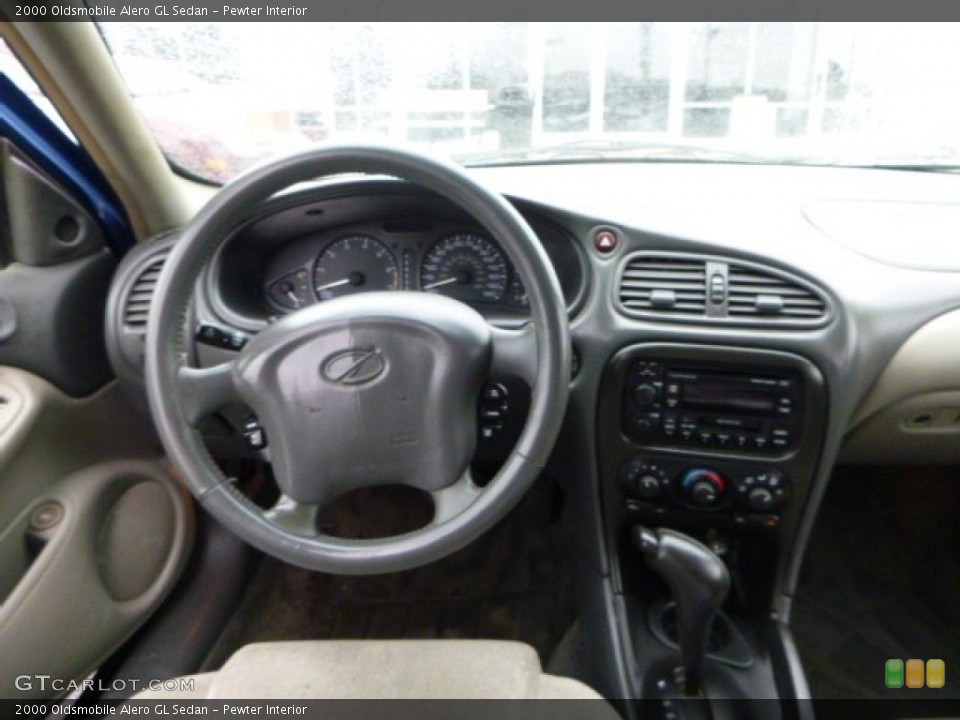 Pewter Interior Dashboard for the 2000 Oldsmobile Alero GL Sedan #90581629