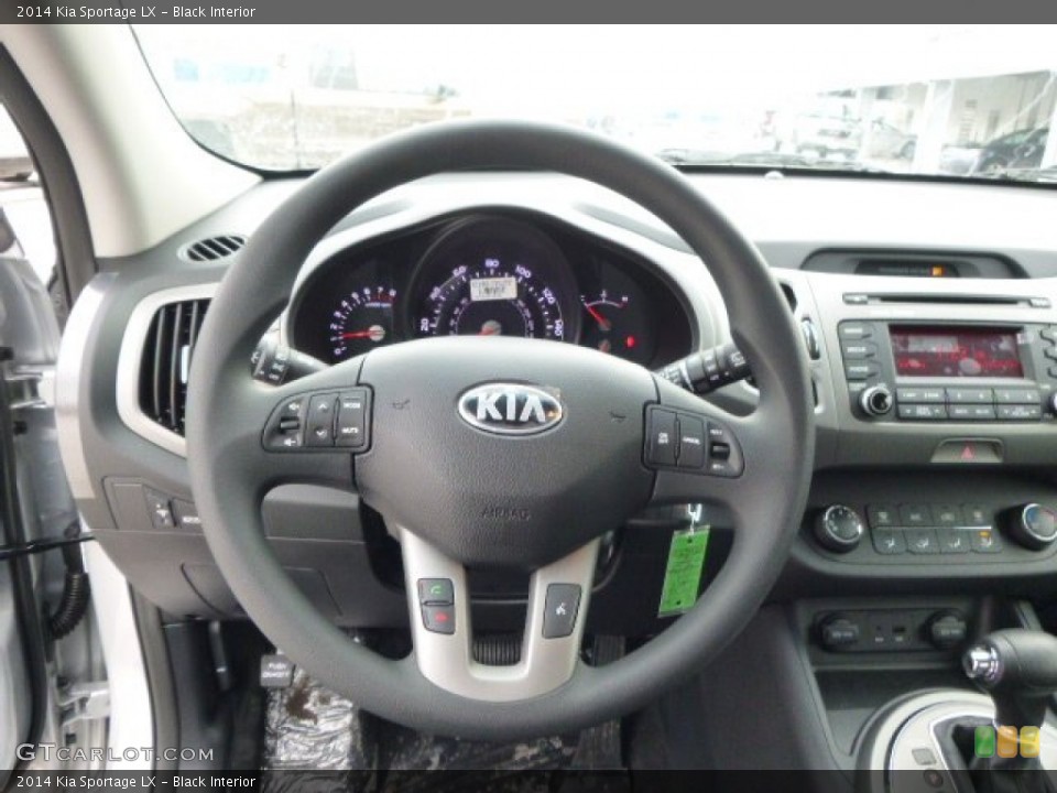 Black Interior Steering Wheel for the 2014 Kia Sportage LX #90581665
