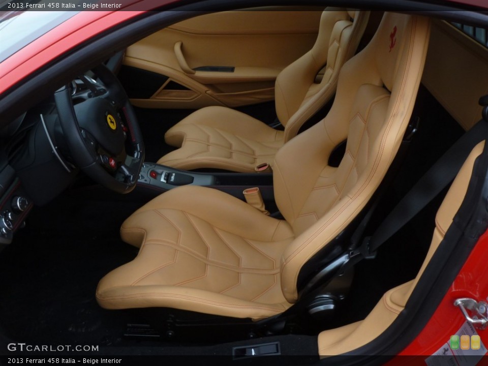 Beige Interior Front Seat for the 2013 Ferrari 458 Italia #90582097