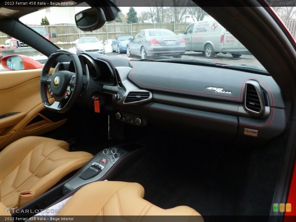 Beige Interior Dashboard for the 2013 Ferrari 458 Italia #90582361