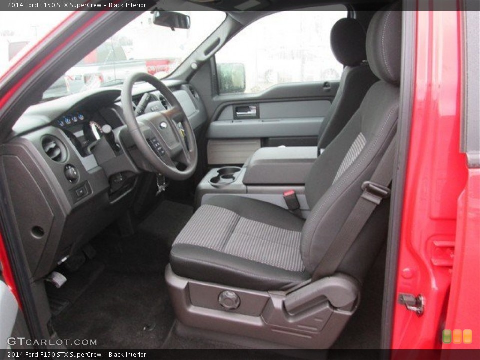 Black Interior Front Seat for the 2014 Ford F150 STX SuperCrew #90585340