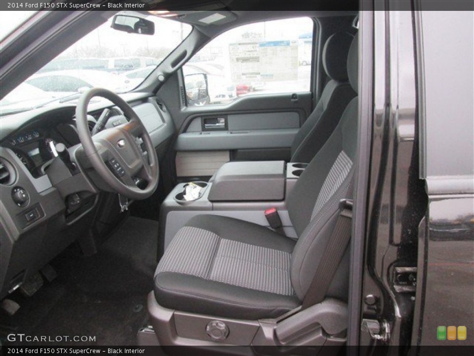 Black Interior Front Seat for the 2014 Ford F150 STX SuperCrew #90585949
