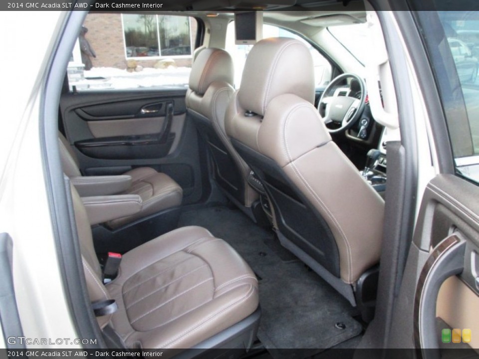 Dark Cashmere Interior Rear Seat for the 2014 GMC Acadia SLT AWD #90588051