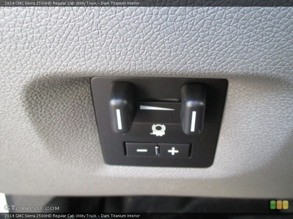 Dark Titanium Interior Controls for the 2014 GMC Sierra 2500HD Regular Cab Utility Truck #90588545