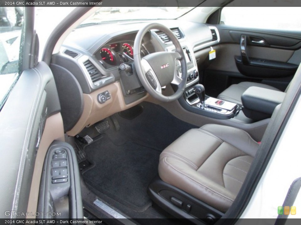 Dark Cashmere 2014 GMC Acadia Interiors