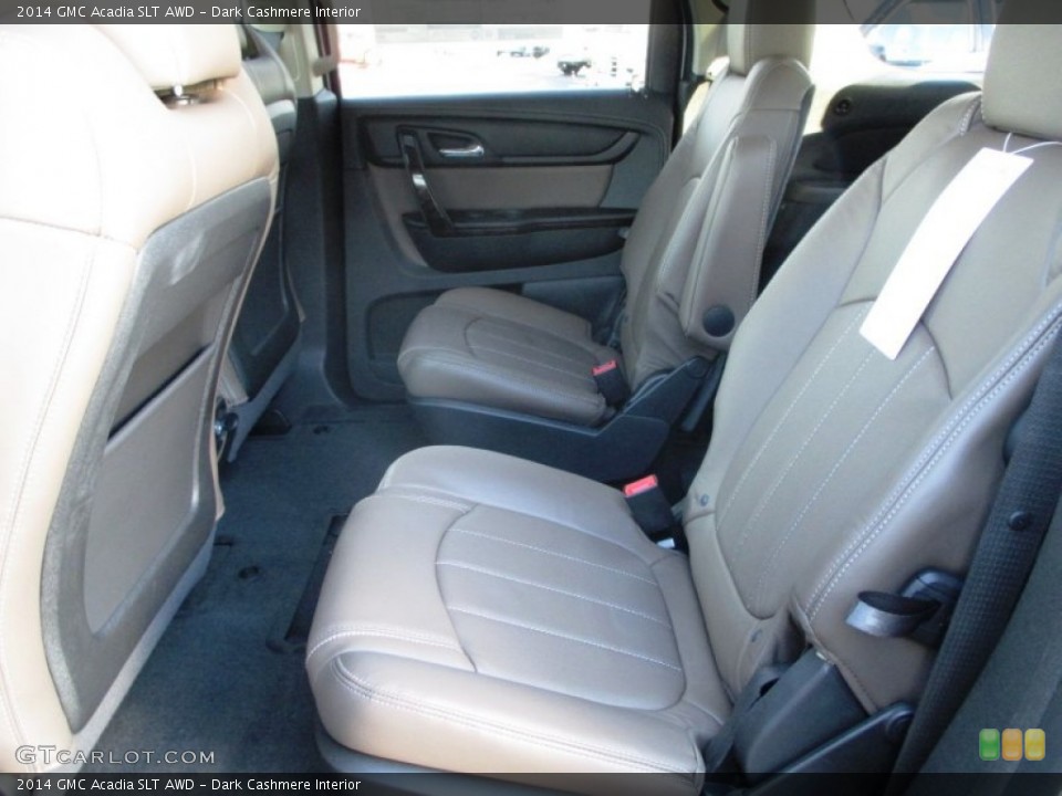 Dark Cashmere Interior Rear Seat for the 2014 GMC Acadia SLT AWD #90588973