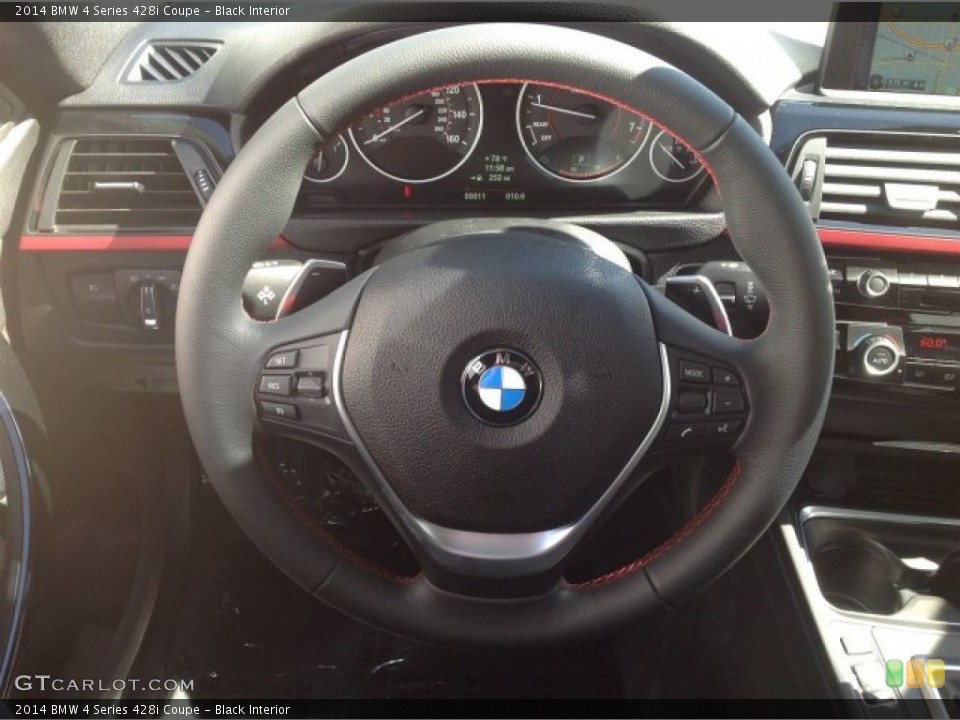 Black Interior Steering Wheel for the 2014 BMW 4 Series 428i Coupe #90590191