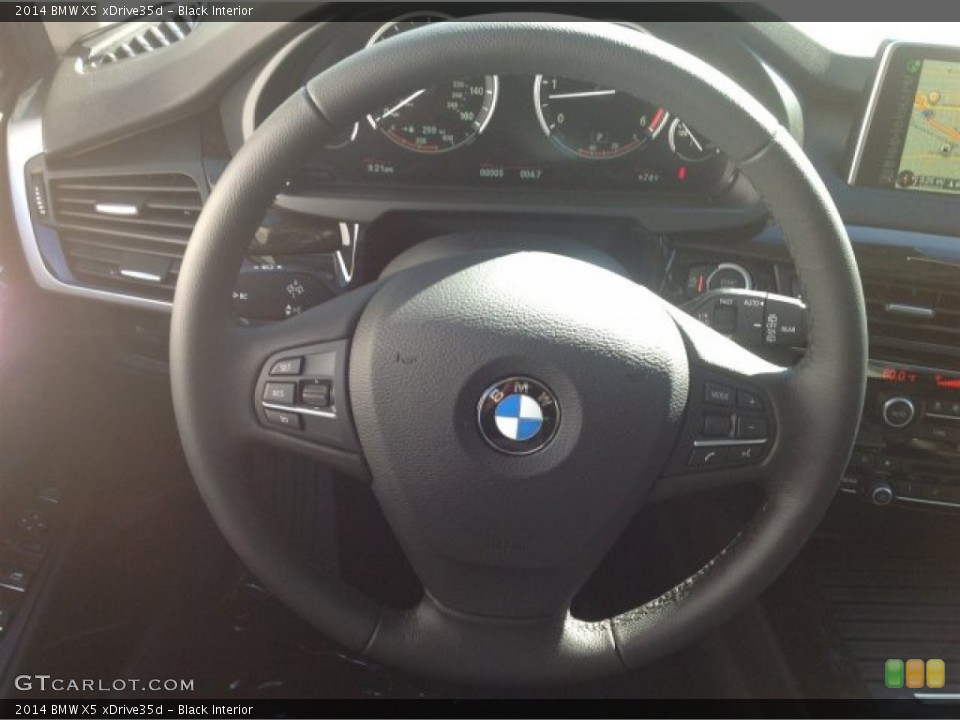 Black Interior Steering Wheel for the 2014 BMW X5 xDrive35d #90591135