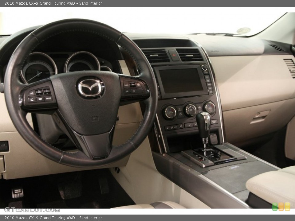 Sand Interior Dashboard for the 2010 Mazda CX-9 Grand Touring AWD #90591772