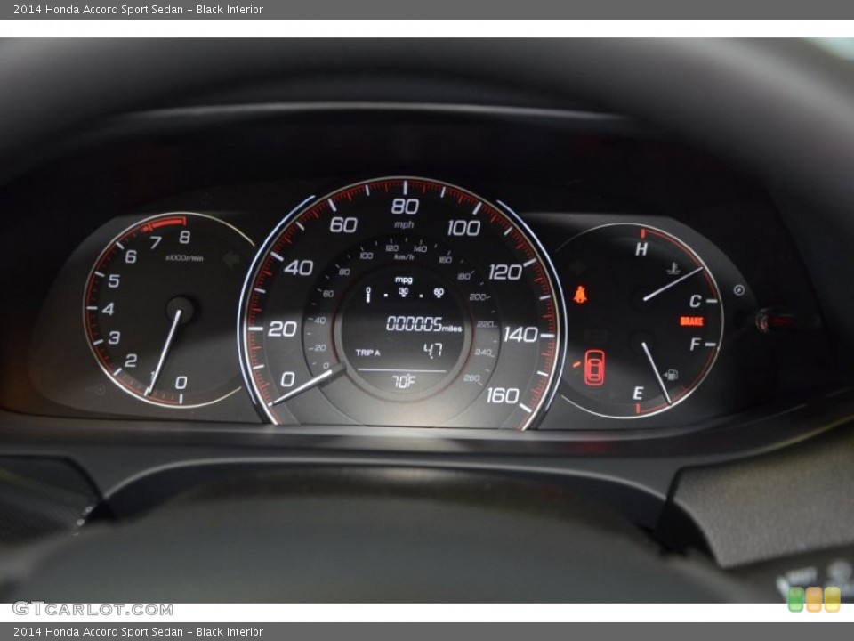 Black Interior Gauges for the 2014 Honda Accord Sport Sedan #90593968