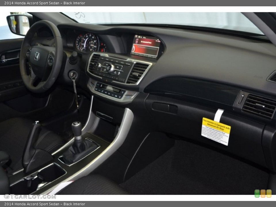 Black Interior Dashboard for the 2014 Honda Accord Sport Sedan #90593992