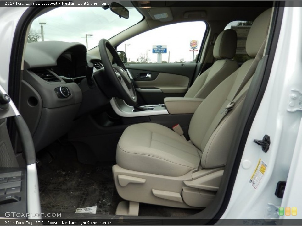 Medium Light Stone Interior Front Seat for the 2014 Ford Edge SE EcoBoost #90596508