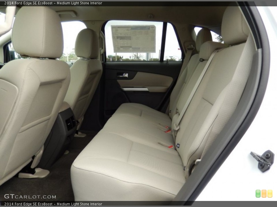 Medium Light Stone Interior Rear Seat for the 2014 Ford Edge SE EcoBoost #90596531