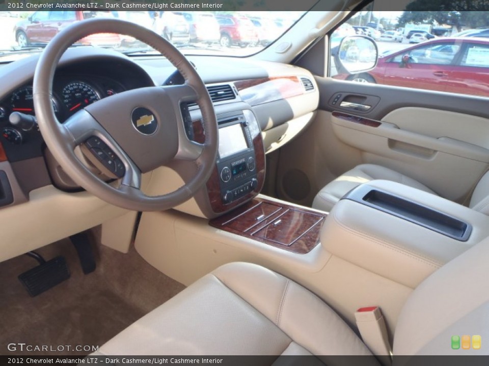 Dark Cashmere/Light Cashmere Interior Prime Interior for the 2012 Chevrolet Avalanche LTZ #90598919