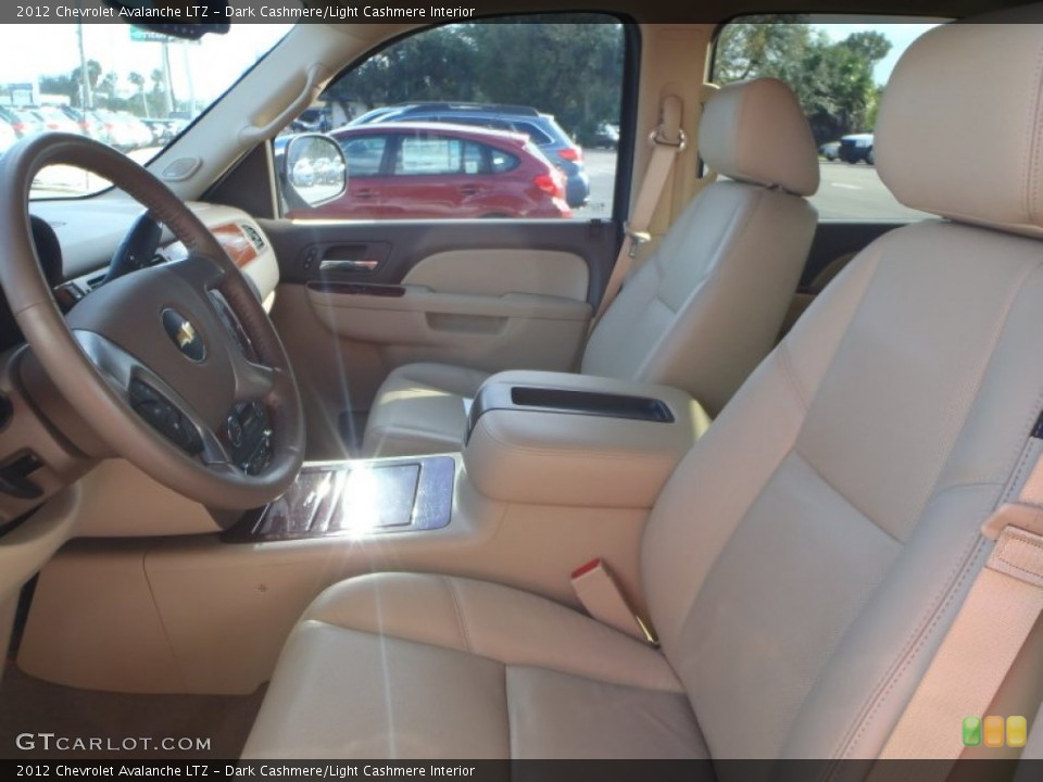 Dark Cashmere/Light Cashmere Interior Front Seat for the 2012 Chevrolet Avalanche LTZ #90598940
