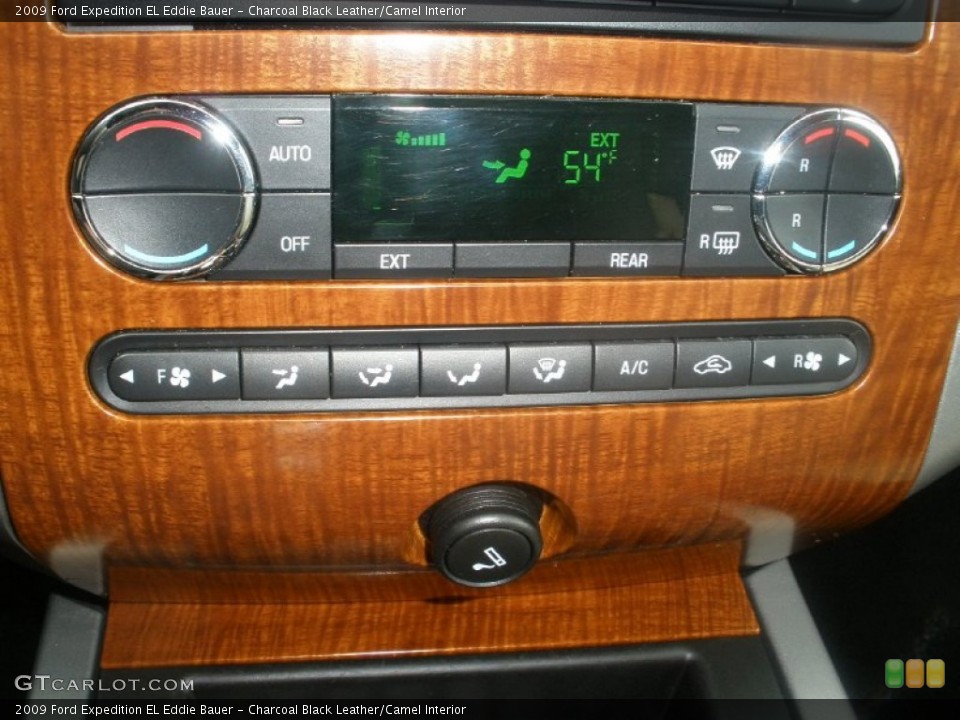 Charcoal Black Leather/Camel Interior Controls for the 2009 Ford Expedition EL Eddie Bauer #90599099