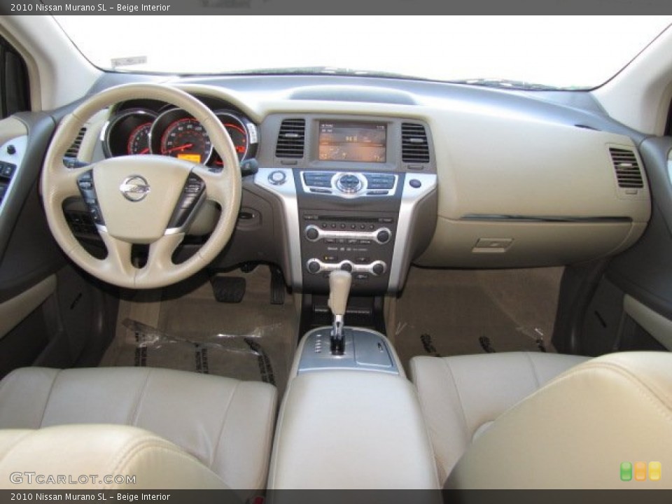 Beige Interior Dashboard for the 2010 Nissan Murano SL #90607180