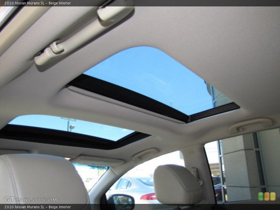 Beige Interior Sunroof for the 2010 Nissan Murano SL #90607797