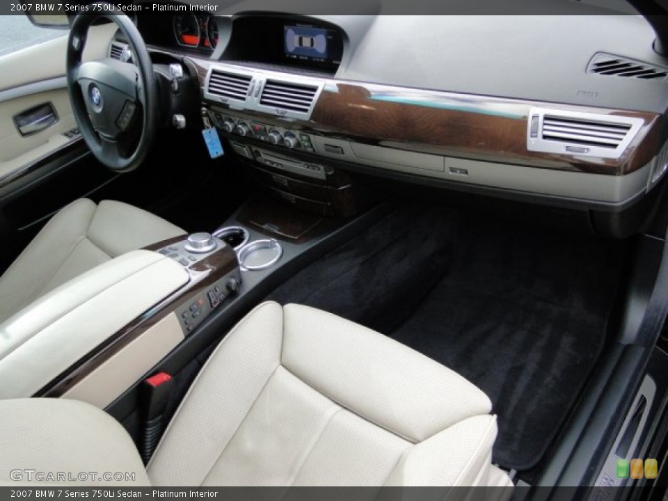 Platinum Interior Photo for the 2007 BMW 7 Series 750Li Sedan #90607976