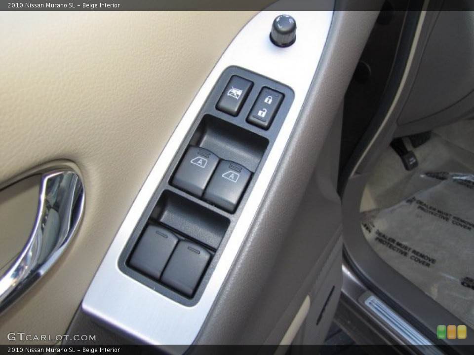 Beige Interior Controls for the 2010 Nissan Murano SL #90607982