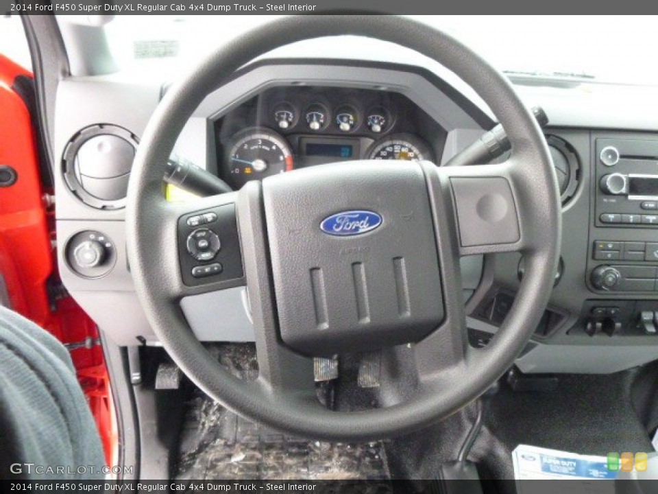 Steel Interior Steering Wheel for the 2014 Ford F450 Super Duty XL Regular Cab 4x4 Dump Truck #90608102