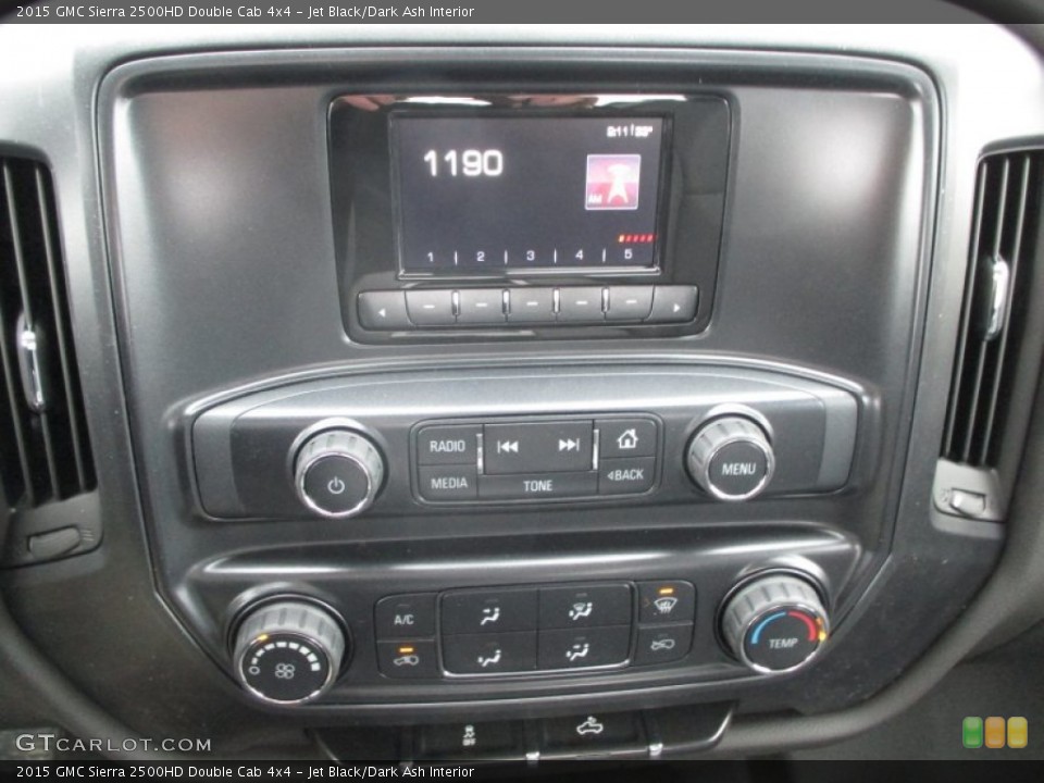 Jet Black/Dark Ash Interior Controls for the 2015 GMC Sierra 2500HD Double Cab 4x4 #90618794