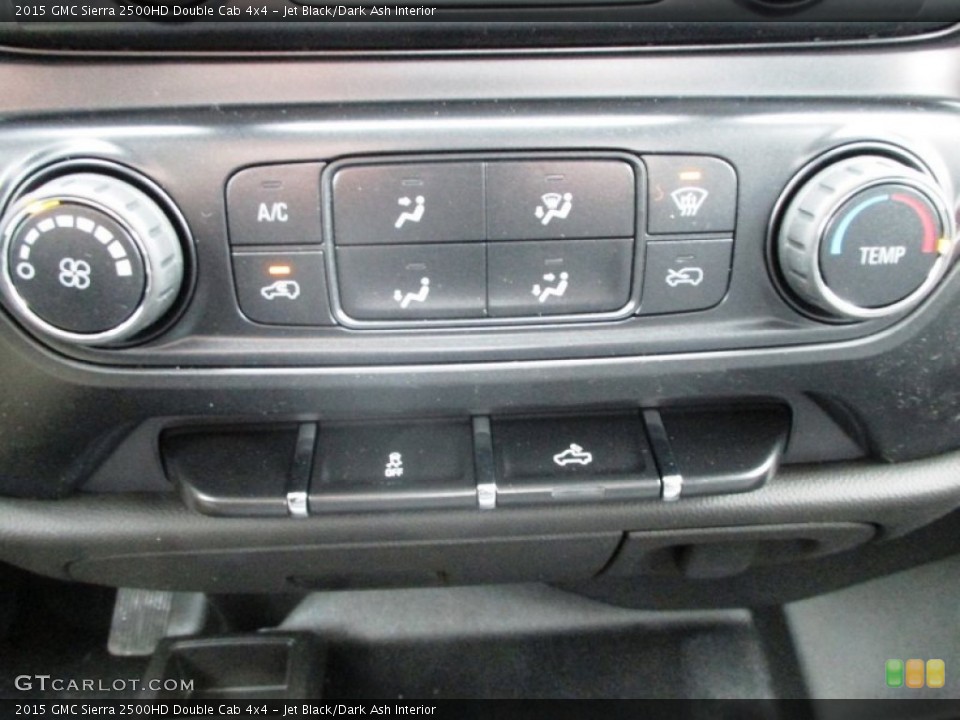 Jet Black/Dark Ash Interior Controls for the 2015 GMC Sierra 2500HD Double Cab 4x4 #90618815