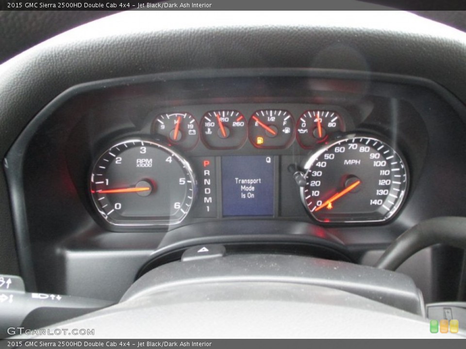 Jet Black/Dark Ash Interior Gauges for the 2015 GMC Sierra 2500HD Double Cab 4x4 #90618835