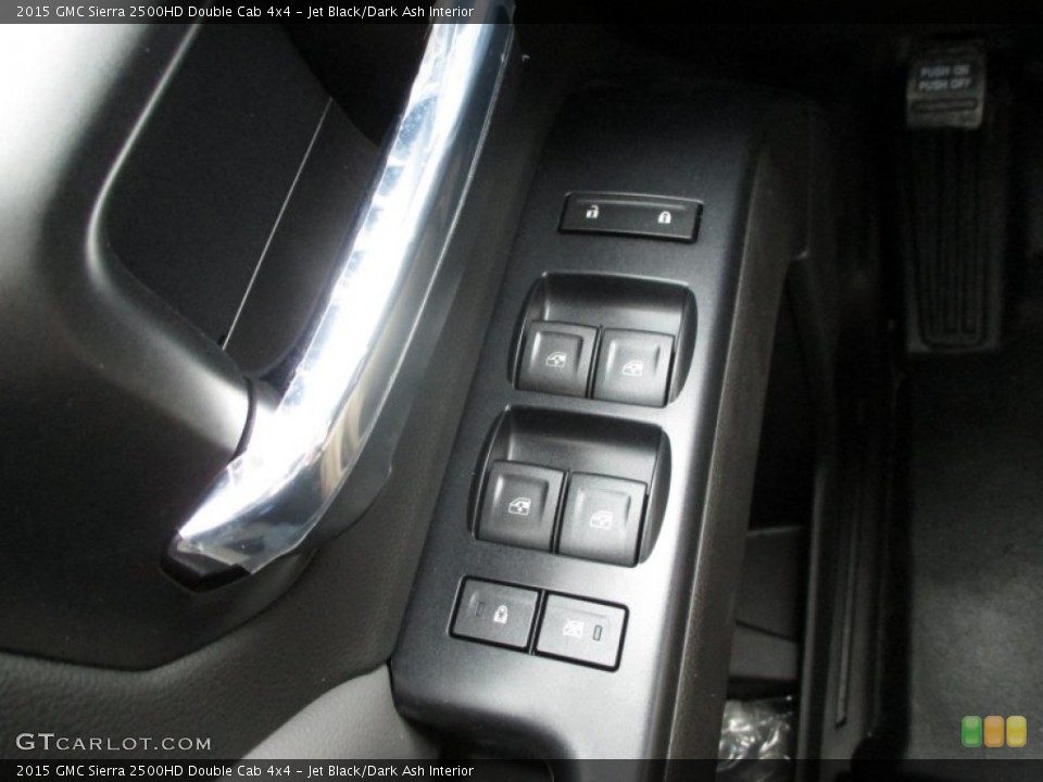 Jet Black/Dark Ash Interior Controls for the 2015 GMC Sierra 2500HD Double Cab 4x4 #90618848