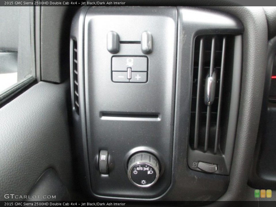 Jet Black/Dark Ash Interior Controls for the 2015 GMC Sierra 2500HD Double Cab 4x4 #90618854