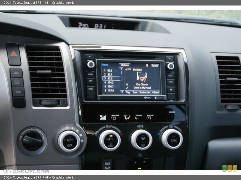 Graphite Interior Controls for the 2014 Toyota Sequoia SR5 4x4 #90619178