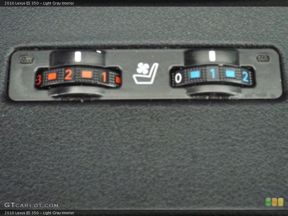 Light Gray Interior Controls for the 2010 Lexus ES 350 #90622989
