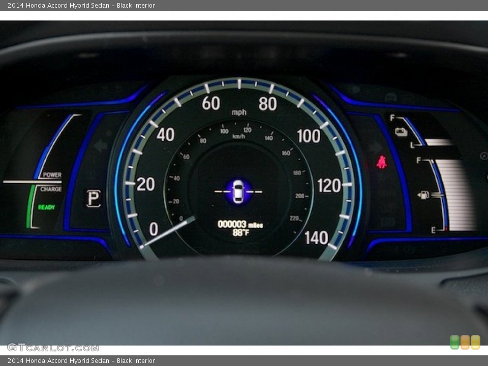 Black Interior Gauges for the 2014 Honda Accord Hybrid Sedan #90629007