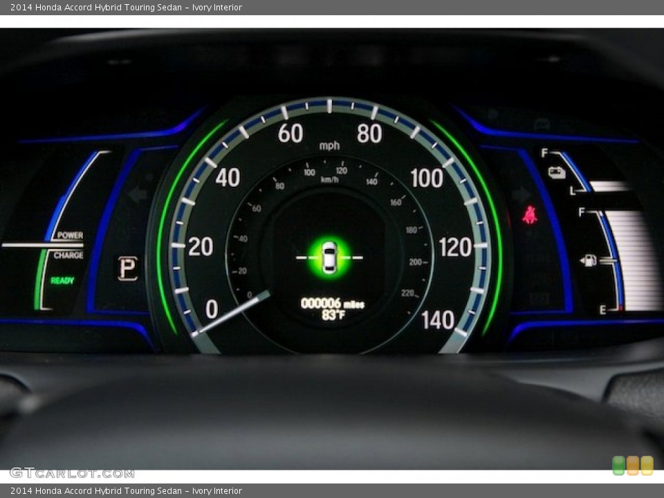 Ivory Interior Gauges for the 2014 Honda Accord Hybrid Touring Sedan #90629571