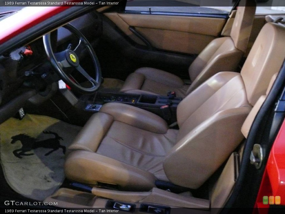 Tan Interior Photo for the 1989 Ferrari Testarossa  #906296