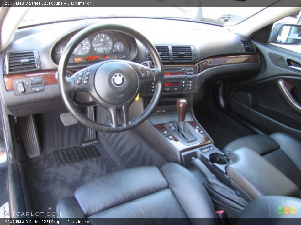 Black Interior Prime Interior for the 2005 BMW 3 Series 325i Coupe #90632124