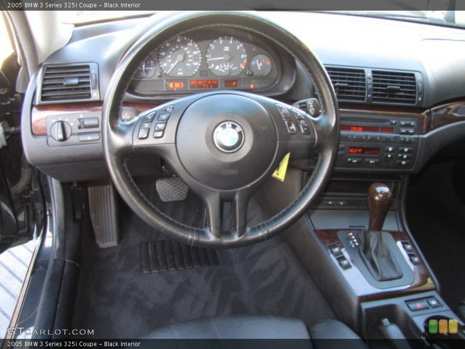 Black Interior Steering Wheel for the 2005 BMW 3 Series 325i Coupe #90632336