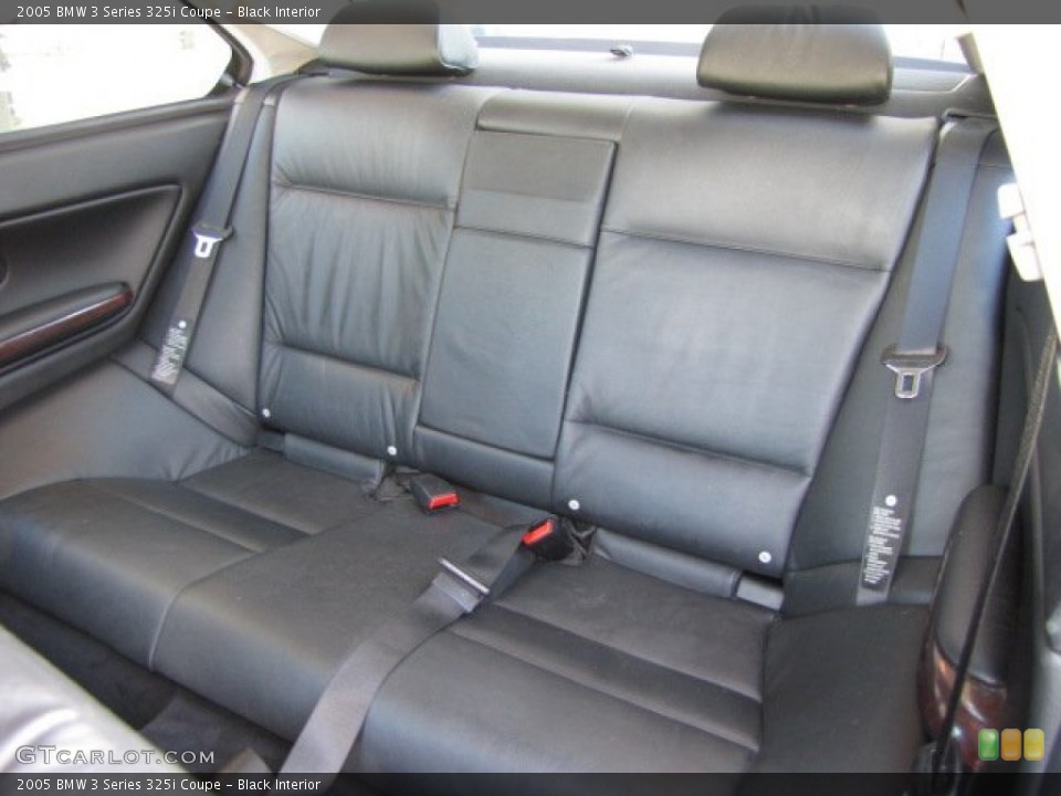 Black Interior Rear Seat for the 2005 BMW 3 Series 325i Coupe #90632628