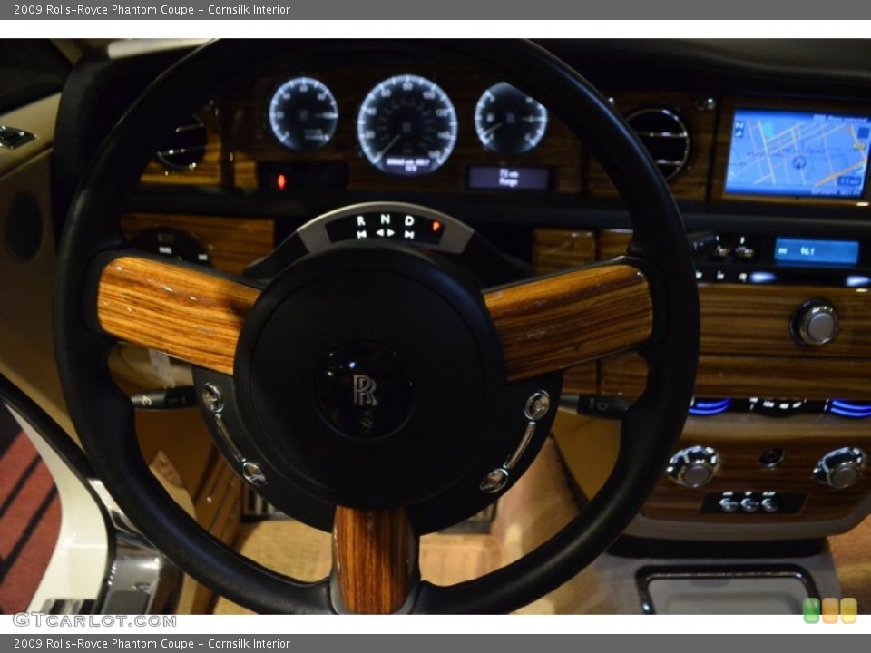Cornsilk Interior Steering Wheel for the 2009 Rolls-Royce Phantom Coupe #90633990
