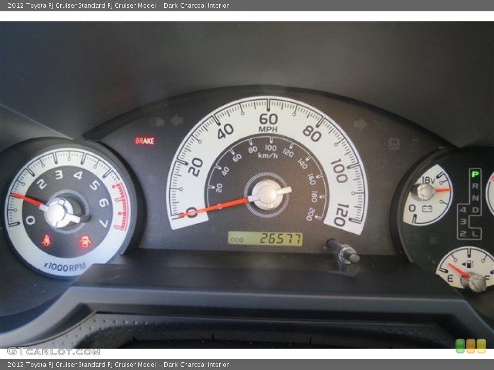 Dark Charcoal Interior Gauges for the 2012 Toyota FJ Cruiser  #90634581