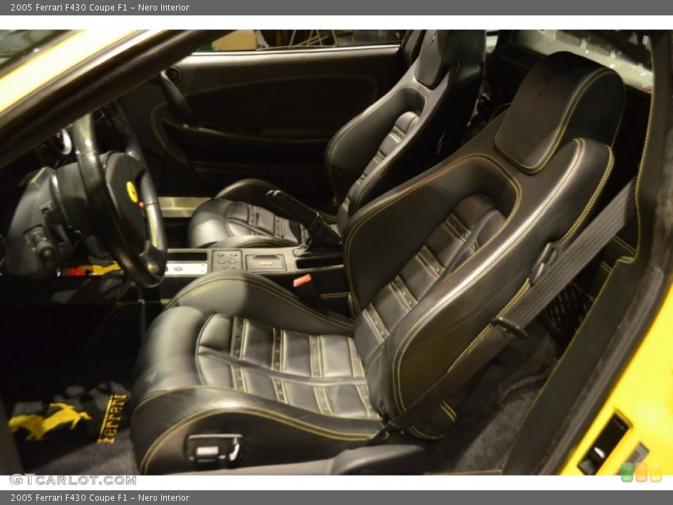 Nero Interior Front Seat for the 2005 Ferrari F430 Coupe F1 #90635913