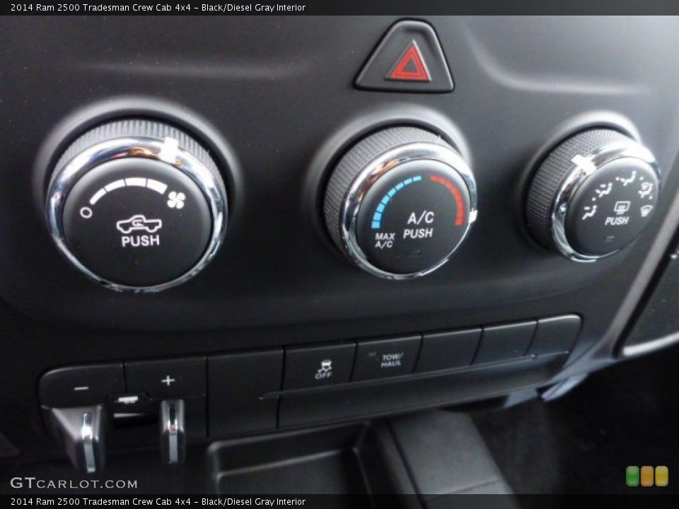 Black/Diesel Gray Interior Controls for the 2014 Ram 2500 Tradesman Crew Cab 4x4 #90636051