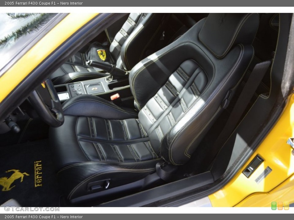 Nero Interior Front Seat for the 2005 Ferrari F430 Coupe F1 #90636141