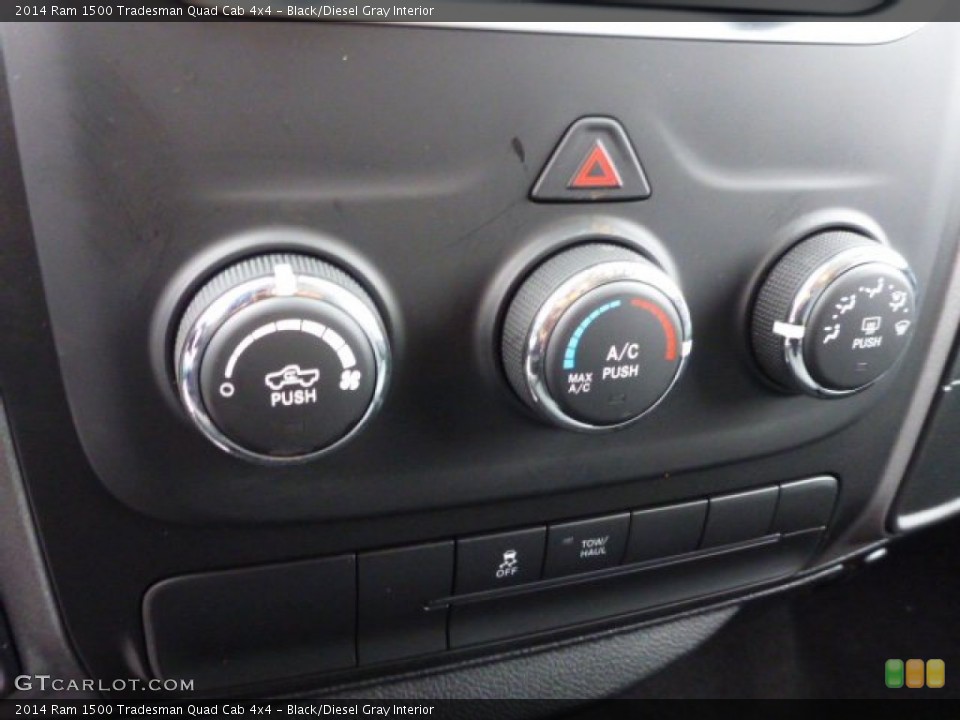 Black/Diesel Gray Interior Controls for the 2014 Ram 1500 Tradesman Quad Cab 4x4 #90636324